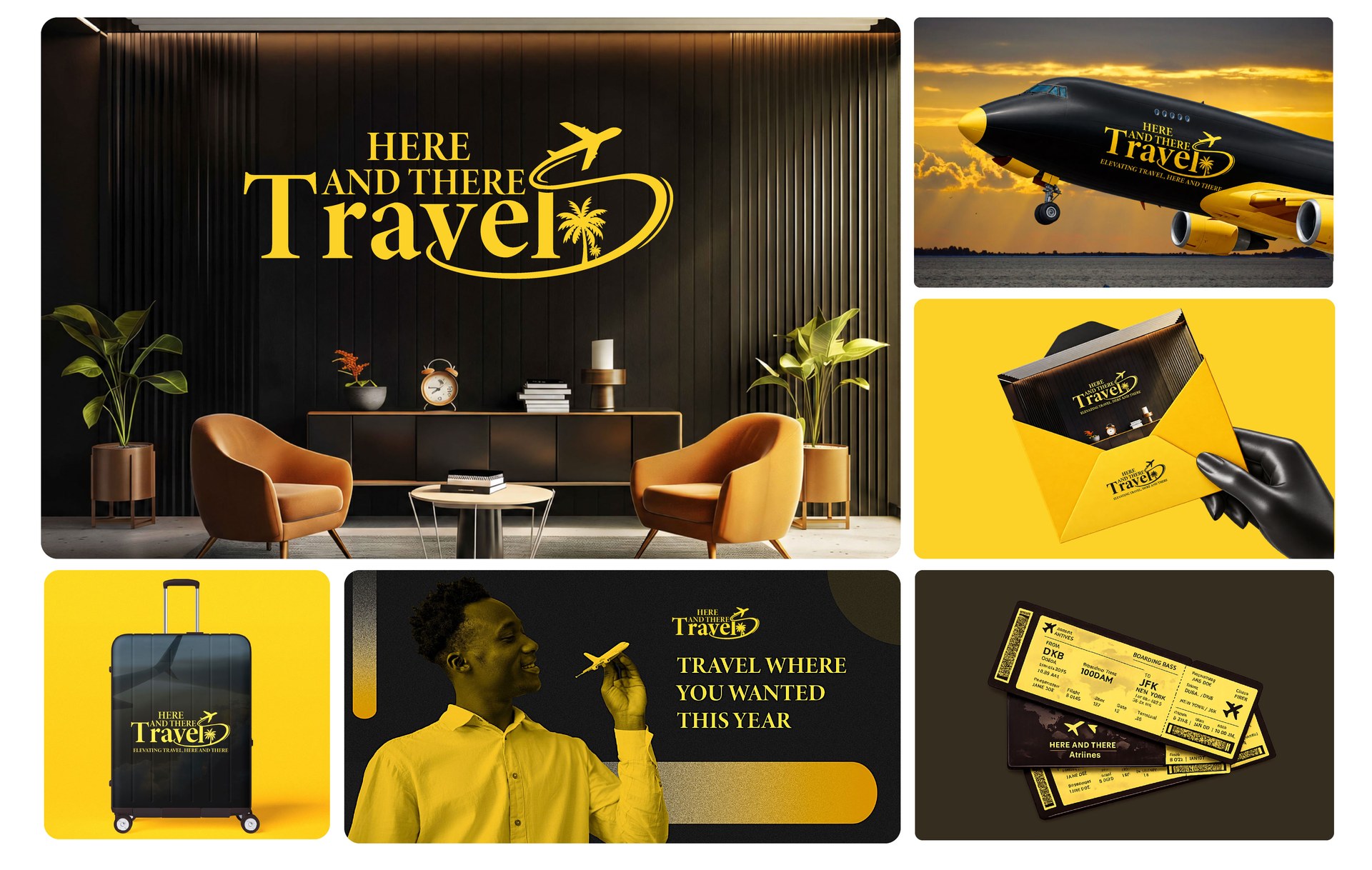Here and There Travel — Travel Brand Identity