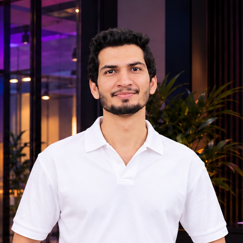 Portrait of Khaqan Farooq, founder and creative director of Digifies